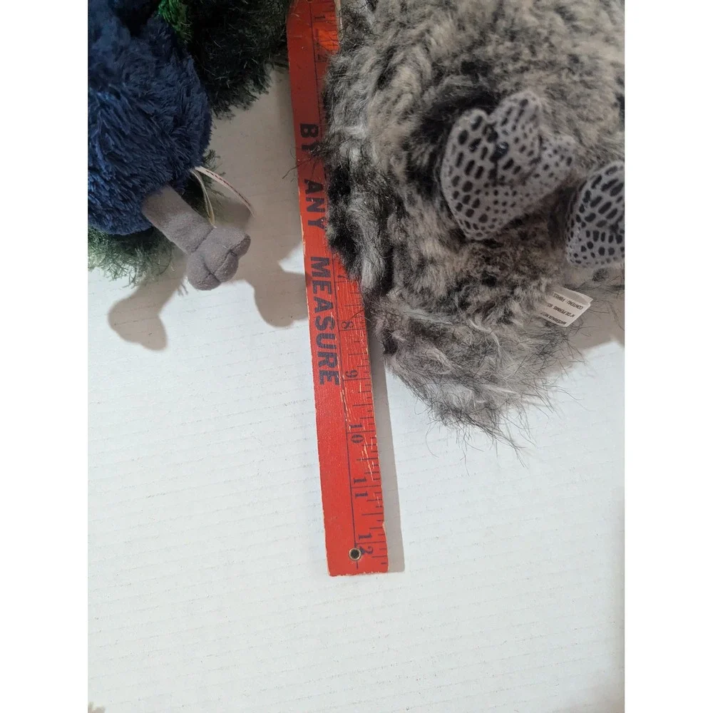 Aurora Plush‎ Lot Peacock Owl Lamb Stuffed Animal Bird Farm Toy Set 3pc
